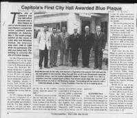 Capitola's First City Hall Awarded Blue Plaque