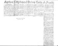 Aptos Cityhood Drive Gets A Push