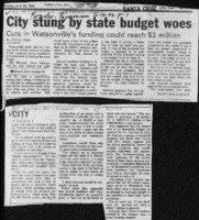 City stung by state budget woes