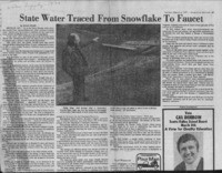 State Water Traced from Snowflake to Faucet