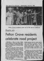 Felton Grove residents celebrate road project