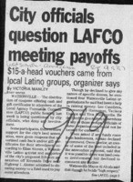 City officials question LAFCO meeting payoffs