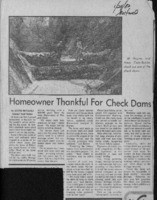 Homeowner thankful for check dams