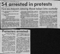 54 arrested in protests