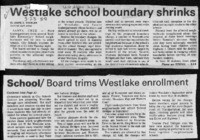 Westlake school boundary shrinks