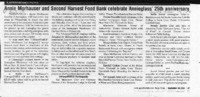 Annie Morhauser and Second Harvest Food Bank celebrate Annieglass' 25th anniversary