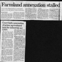Farmland annexation stalled
