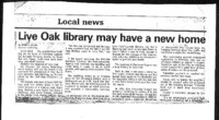 Live Oak library may have a new home