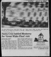 Santa Cruz battled Monterey for 'Great White Fleet' visit
