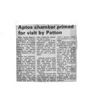 Aptos chamber primed for visit by Patton