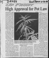 High approval for pot law