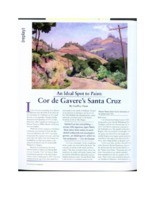 An Ideal Spot to Paint: Cor de Gavere's Santa Cruz