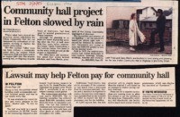 Community hall project in Felton slowed by rain