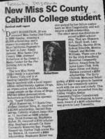 New Miss SC County Cabrillo College student