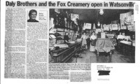 Daly Brothers and the Fox Creamery open in Watsonville