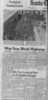 War foes block highway