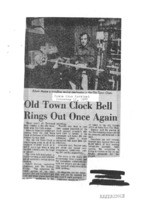 Old Town Clock Bell Rings Out Once Again