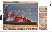 Look out below! Giant Dipper coasting along at 65