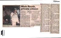 Mick Routh, private citizen