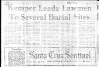 Kemper Leads Lawmen To Several Burial Sites