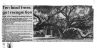 Ten local trees get recognition