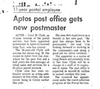 Aptos post office gets new postmaster