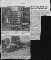 Watering Tank has History of Service