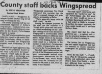 County staff backs Wingspread