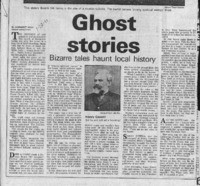 Ghost Stories; Bizarre tales haunt local history