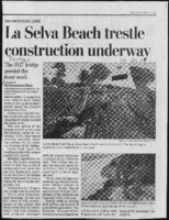 La Selva Beach trestle construction underway