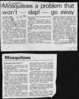 Mosquitoes a problem that won't-slap!-go away
