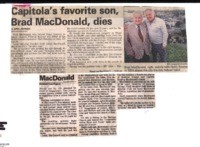 Capitola's favorite son, Brad MacDonald, dies