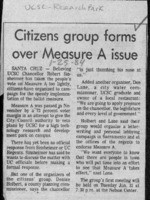 Citizens group forms over Measure A issue