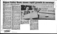 Pajaro Valley Bank shows rapid growth in earnings