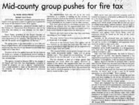 Mid-county group pushes for fire tax