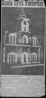 Old Town Clock Illumination, 1896