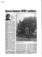 Grove honors WWI soldiers