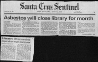 Asbestos will close library for month