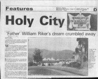 Holy City 'Father' William Riker's dream crumbled away