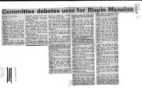 Committee debates uses for Rispin Mansion