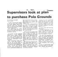 Supervisors look at plan to purchase Polo Grounds