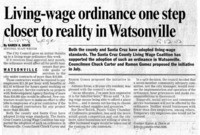 Living-wage ordinance one step closer to reality in Watsonville