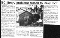 BC library problems traced to leaky roof