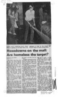 Hosedowns on the mall: Are homeless the target?