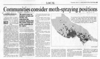 Communities consider moth-spraying positions