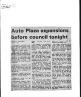 Auto Plaza expansions before council tonight