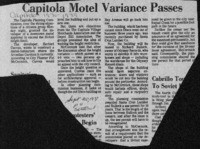 Capitola Motel Variance Passes