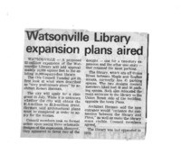 Watsonville Library expansion plans aired