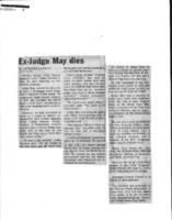 Ex-Judge May dies