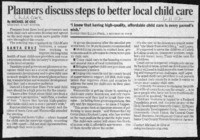 Planners discuss steps to better local child care